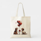 Valentinstag Beagle Hunde Tragetasche (Rückseite)