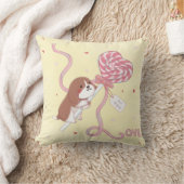 Valentinstag: Beagle & Lollipop Kissen (Decke)