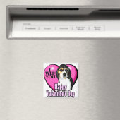 Valentinstag Beagle Magnet (In Situ (Geschirrspüler))