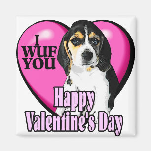 Valentinstag Beagle Magnet