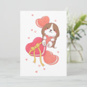 Valentinstag: Beagle und Macarons Ankündigung (Stehend Vorderseite)