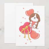 Valentinstag: Beagle und Macarons Ankündigung (Vorne/Hinten)