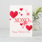 Valentinstag - Begehung der Liebe Einladung (Stehend Vorderseite)