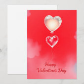 Valentinstag - Begehung der Liebe Einladung (Vorne/Hinten)