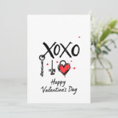Valentinstag - Begehung der Liebe Einladung (Stehend Vorderseite)
