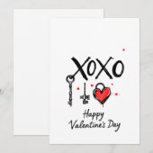 Valentinstag - Begehung der Liebe Einladung (Vorne/Hinten)