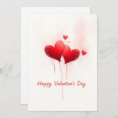 Valentinstag - Begehung der Liebe Einladung (Vorne/Hinten)