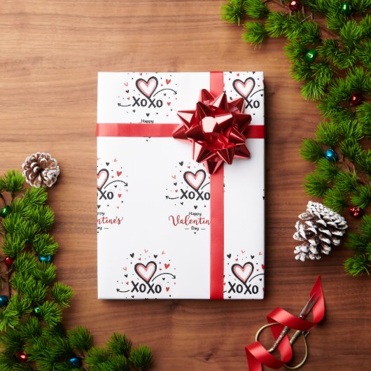 Valentinstag - Begehung der Liebe Geschenkpapier (Feiertagsgeschenk)