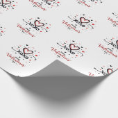 Valentinstag - Begehung der Liebe Geschenkpapier (Ecke)