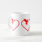 Valentinstag - Begehung der Liebe Kaffeetasse (Vorderseite Links)