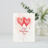 Valentinstag - Begehung der Liebe Postkarte (Stehend Vorderseite)
