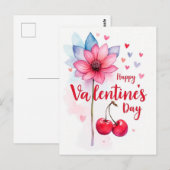 Valentinstag - Begehung der Liebe Postkarte (Vorne/Hinten)