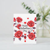 Valentinstag - Begehung der Liebe Postkarte (Stehend Vorderseite)