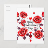 Valentinstag - Begehung der Liebe Postkarte (Vorne/Hinten)