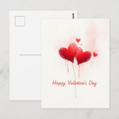 Valentinstag - Begehung der Liebe Postkarte (Vorne/Hinten)