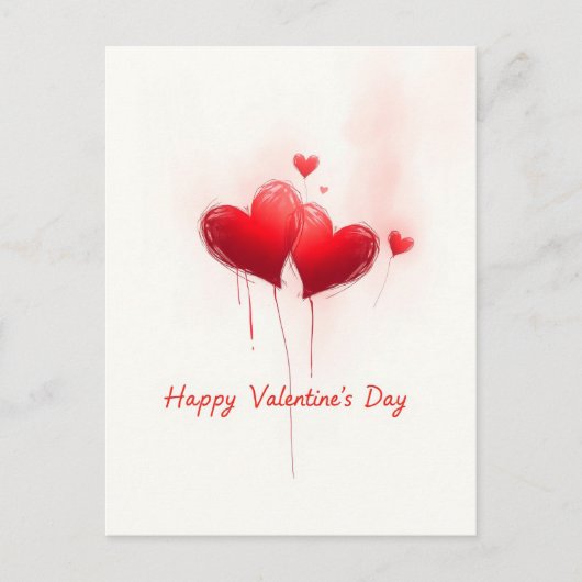 Valentinstag - Begehung der Liebe Postkarte (Vorderseite)
