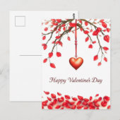 Valentinstag - Begehung der Liebe Postkarte (Vorne/Hinten)