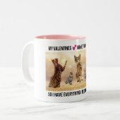 Valentinstag Bengalische Liebe Tasse (Vorderseite Links)