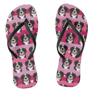 Valentinstag Bernese Mountain Dog Badesandalen
