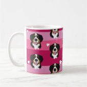 Valentinstag Bernese Mountain Dog Kaffeetasse (Links)
