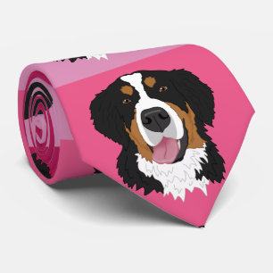 Valentinstag Bernese Mountain Dog Krawatte