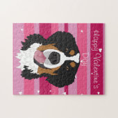 Valentinstag Bernese Mountain Dog Puzzle (Horizontal)