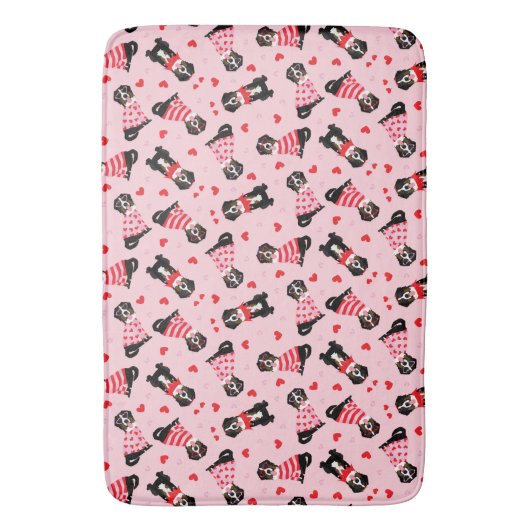 Valentinstag Bernese Mountain Hunde Badematte (Vorderseite Vertikal)