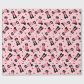 Valentinstag Bernese Mountain Hunde Geschenkpapier (Flach)