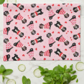 Valentinstag Bernese Mountain Hunde Geschirrtuch (Gefaltet)