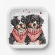 Valentinstag Bernese Mountain Hunde