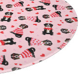 Valentinstag Bernese Mountain Hunde Schneidebrett (Ecke)