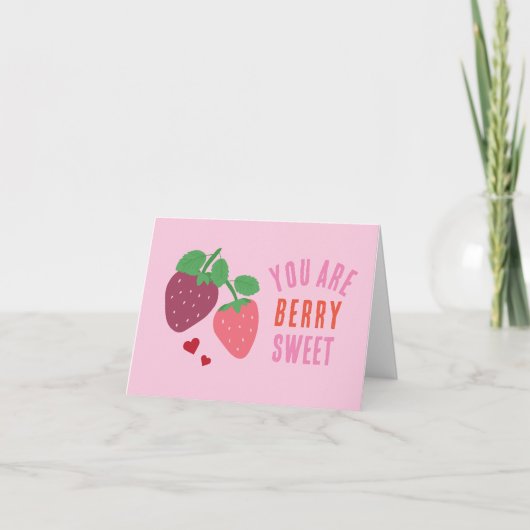 Valentinstag Berry Sweet Card (Vorderseite)