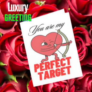 Valentinstag besonderes Herz mit Arrow Degien Feiertagskarte