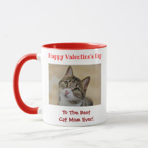 Valentinstag Beste Katze Mama Ess Niedliches Foto Tasse