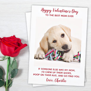 Valentinstag Beste Mama je benutzerdefiniertes Fot Feiertagskarte