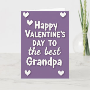 Valentinstag-Beste-Opa-Karte Karte