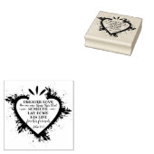 Valentinstag Bible Verse: John 15:13 Gummistempel (Stempel)