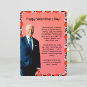 Valentinstag-Bidenkarte Feiertagskarte (Stehend Vorderseite)