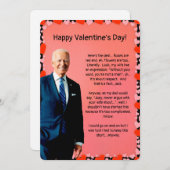 Valentinstag-Bidenkarte Feiertagskarte (Vorne/Hinten)