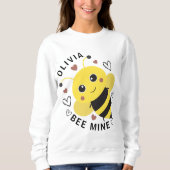 Valentinstag-Biene-Mine-Hummel-Sweatshirt Sweatshirt (Vorderseite)