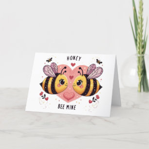 Valentinstag Bienen Feiertagskarte