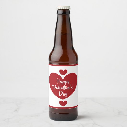 Valentinstag Bierflaschen Etiketten (Vorderseite)