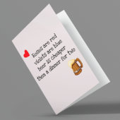 Valentinstag-Biersonne Karte