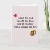 Valentinstag-Biersonne Karte (Vorderseite)