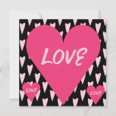 Valentinstag Big Liebe Hört rosa (Vorderseite)