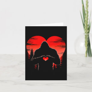 Valentinstag Bigfoot Geschenke für Kinder Sasquatc Karte