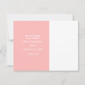 Valentinstag Birth Ankündigung (Rückseite)