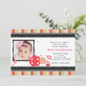 Valentinstag Birthday Party Foto Einladung (Stehend Vorderseite)