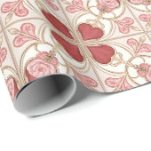 Valentinstag-Bistro-Fliese Geschenkpapier (Rolleneckpunkt)