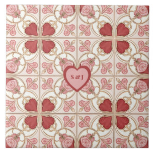 Valentinstag-Bistro-Fliesen-Kunst Fliese